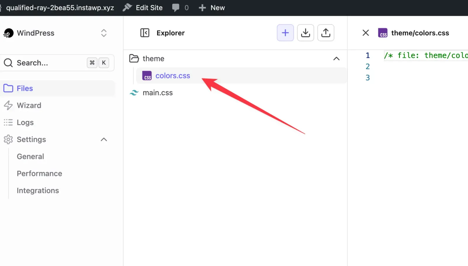 Accessing the file